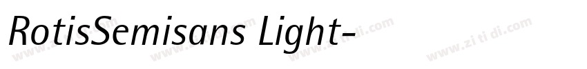 RotisSemisans Light字体转换